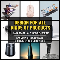Fotografi Produk Satu Atap Berorientasi Penjualan, Desain Daftar Produk AMZ, Pengeditan Gambar E-Commerce & Iklan Video 4K untuk SP EB ET TT Global.