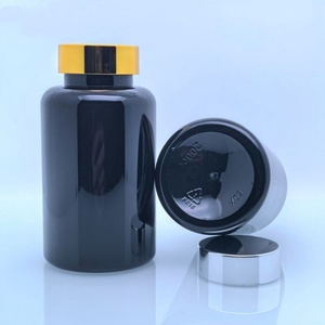 Botellas de PET Negras de 200 ml para Empacar Píldoras, con Tapa de Seguridad, Impresión Serigráfica, Ecológicas, en Stock - Product Image 5