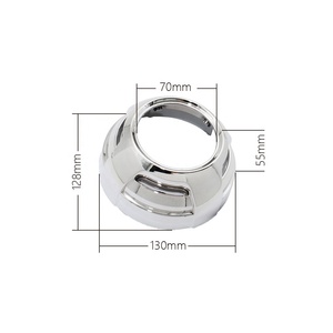 TAOCHIS YT-3.0Shroud-<span class=keywords><strong>32</strong></span> 3.0 <span class=keywords><strong>pouces</strong></span> Bi xénon led projecteur lentille carénage couleur chrome sans trous pour HELLA 3R <span class=keywords><strong>G5</strong></span> Koito Q5 - Product Image 2
