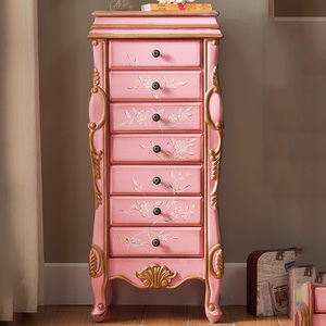 <span class=keywords><strong>Cassettiera</strong></span> Vanity di Lusso a Sette Cassetti in Legno Massello Mobiletto Portagioie in Stile Americano Armadio Decorativo per la Camera da Letto - Product Image 4