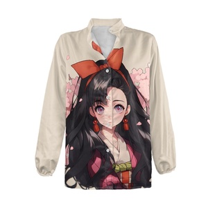 Camisas <span class=keywords><strong>de</strong></span> Manga Larga para Mujer con Estampado Único <span class=keywords><strong>de</strong></span> <span class=keywords><strong>Anime</strong></span>, Camisa Formal Holgada con Botones, Blusa Imprescindible para Mujer <span class=keywords><strong>de</strong></span> Oficina - Product Image 3