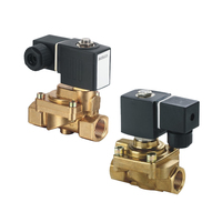 Vanne solénoïde en laiton à 2 voies haute pression normalement fermée AC220V DC24V pour eau, air, huile