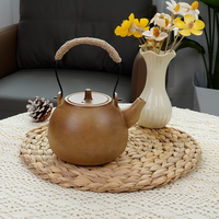 Sets de table ronds en jacinthe d'eau tressée pour table à manger, résistants à la chaleur, naturels, pour cuisine, restaurant, décoration de mariage