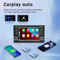 Radio para Auto Android 15 de 7 Pulgadas para Audi A4 B6 B7 S4 (2000-2009), CarPlay Inalámbrico, Android Auto, Navegación GPS, Reproductor Multimedia para Auto, DSP
