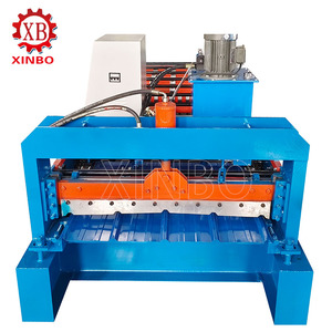 Mạ kẽm sườn loại hình thang tấm kim loại máy làm màu thép tấm lợp cuộn hình thành máy - Product Image 2