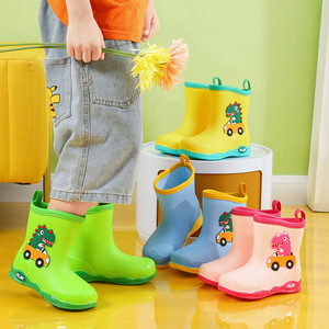 <span class=keywords><strong>Botas</strong></span> <span class=keywords><strong>de</strong></span> lluvia antideslizantes impermeables para niños con diseño <span class=keywords><strong>de</strong></span> dinosaurio bonito para aventuras al aire libre, zapatos <span class=keywords><strong>de</strong></span> <span class=keywords><strong>agua</strong></span> <span class=keywords><strong>de</strong></span> verano duraderos <span class=keywords><strong>de</strong></span> invierno para niños y niñas - Product Image 3