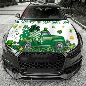 Housse de capot de voiture personnalisée 5x4 pieds, motif drapeau, Fête de la Saint-Patrick, Cadeau pour événements sportifs - Product Image 5