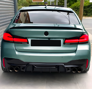 Diffusore Posteriore in Fibra di Carbonio per BMW Serie 5 G30 G38 M Sport 2017-2023, Stile M5, Spoiler in FRP - Product Image 6