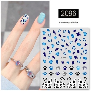 Decoración de <span class=keywords><strong>Uñas</strong></span> DIY, Calcomanías de <span class=keywords><strong>Uñas</strong></span> de PVC Delgadas con Patrón de Leopardo 3D, Adhesivos Autoadhesivos con Estampado <span class=keywords><strong>Animal</strong></span>, Resistentes al Agua y No Tóxicos - Product Image 5