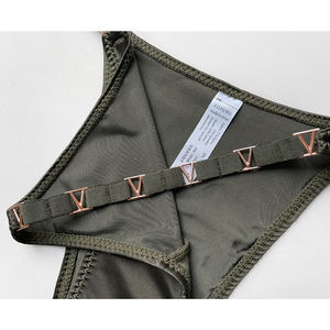 ชุดชั้นในผ้าไหมไอซ์โชว์ระดับสะโพกต่ำแนวเซ็กซี่ของผู้หญิงกางเกงในตัว <span class=keywords><strong>V</strong></span> สำหรับออกกำลังกายฟิตเนสคอวีด้านหลังออกแบบได้เองขายส่ง1908V - Product Image 3