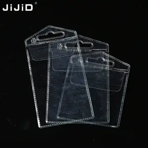 JiJiD, embalaje transparente personalizado, gusano de pesca, señuelo de pescado suave, anzuelo, bolsa de cebo de plástico