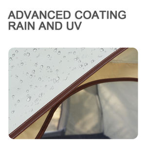 เต็นท์ตั้งแคมป์เต็นท์โดม2/<span class=keywords><strong>3</strong></span>/4/6คนพร้อมเสาที่ปราศจากสิ่งกีดขวางเพื่อการติดตั้งง่ายในเวลาต่ำกว่า10นาทีรวมบล็อกฝนและลม - Product Image 5