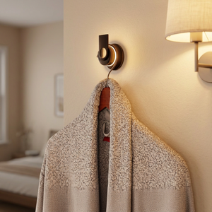 Gancho de Pared Compacto para Autocaravanas, Ahorra Espacio, Seguro para Colgar Toallas y Batas en el Baño - Product Image 1