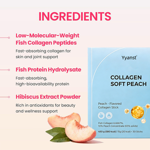 OEM/ODM Fish Protein Hydrolysate Fast-absorbing Support glowing skin healthy nails sugar <b>free</b> collagen peptide jelly - Product Image 3