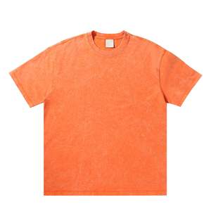 Gran oferta 2025, camisetas Vintage Unisex personalizadas de alta calidad, diseño propio, logotipo personalizado de gran tamaño, camiseta lavada con ácido de marca para hombres - Product Image 1