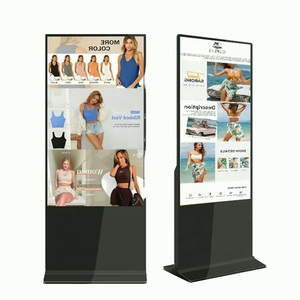 32-55 pulgadas pantalla táctil quiosco de pie <span class=keywords><strong>Lcd</strong></span> publicidad reproductor de vídeo señalización Digital y pantalla de publicidad - Product Image 1