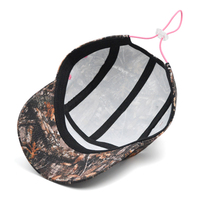 Gorra de 5 Paneles Personalizada de 57 cm, Perfil Bajo, Bordada con Camuflaje RealTree, de Nailon, Moderna, para Viajes y Actividades al Aire Libre