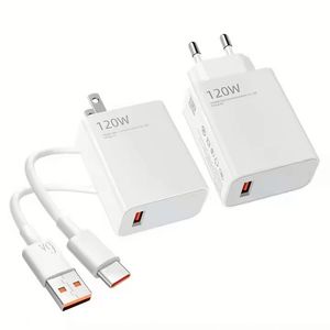 Wholesales Eu Us 120w Fast Charging <b>Adapter</b> Wall Charger <b>Usb</b> Charger for Android Phones for Xiaomi Phones Charger - Product Image 1