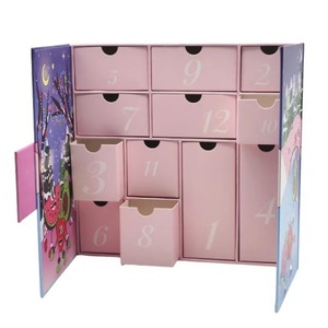 Caja de Calendario de Adviento de Cartón Personalizada, 12 Cajones, Caja de Regalo Rígida para Navidad, Cosméticos y Manualidades - Product Image 1
