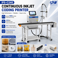 Imprimante de codage à jet d'encre continu électrique DF-C240 pour une production à haute productivité sur les lignes de production, les cartons, le verre, la date, les codes QR, le marquage par lots