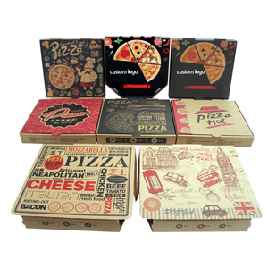 Mới Đến Caja Para Bánh Pizza Bán Buôn Phân Hủy Sinh Học Tùy Chỉnh Bánh Pizza Hộp Với Logo