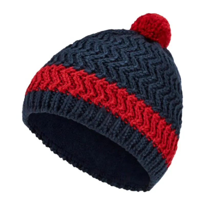 2021 High Quality Designer Custom Knit Cold China Name Brand Classic Hats with Woollen Custom Pom Pom Fitted Skull Beanie