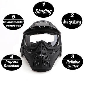 ZLang kostum Cosplay dewasa, kostum penutup wajah dalam rangka pembentuk setengah wajah silikon masker 3D - Product Image 4