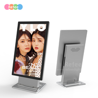 Kiosco Interactivo con Pantalla Táctil Todo en Uno, Rotación de Señalización Digital para Interiores, Exhibición de Publicidad Giratoria de Sobremesa