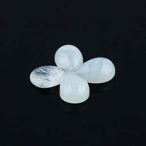 YASHEE Piedra lunar arcoíris natural de 10x7 mm, cabujón en forma de pera, piedra preciosa suelta para la fabricación de joyas - Product Image 2