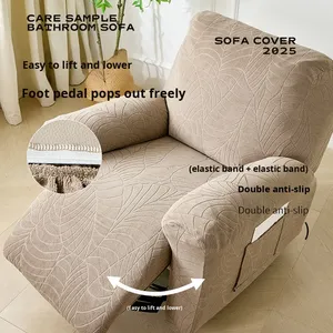 ผ้าคลุมโซฟาโยกปรับเอนได้ ยี่ห้อ Cross-border <span class=keywords><strong>Chivas</strong></span> ผลิตจากโพลีเอสเตอร์กันน้ำ หนา ยืดหยุ่น นวดได้ ครอบคลุมทุกด้าน สำหรับโซฟาเดี่ยวและโซฟาคู่ - Product Image 4