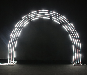 New Wedding Iron Props Meteor Arch <strong>Starry</strong> Wedding Light Running Horse Lamp Arch Marriage Arch Wedding Decoration <strong>Backdrop</strong> - Product Image 6