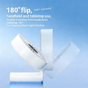 Mini Ventilador Plegable Portátil ABS con Potente Flujo de Aire y 100 Niveles de Velocidad, Ventilador de Mesa Recargable por USB - Product Image 5