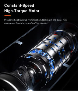 Molinillo de Café Eléctrico Portátil de Doble Rodamiento, 48 mm, Cónico, de Acero Inoxidable y Aluminio, Automático, para Exteriores, 110V 220V 72W - Product Image 5