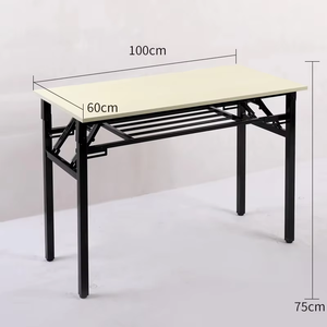 Bureau pliant réglable avec surface en bois, <span class=keywords><strong>simple</strong></span>, pour chambre, ordinateur, jeux ou salle à manger - Product Image 2