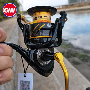 Carrete de Pesca Gw Guangwei Black Spider, Carrete de Aleación de Aluminio, Tamaño 6000, para Pesca con Señuelos en Roca - Product Image 2