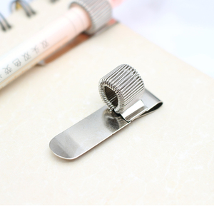Porte-stylo en acier au manganèse, <span class=keywords><strong>clip</strong></span> personnalisé, <span class=keywords><strong>boucle</strong></span> pour stylo, <span class=keywords><strong>clip</strong></span> pour presse-papiers avec <span class=keywords><strong>boucle</strong></span> à ressort réglable - Product Image 4