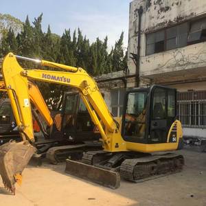 รถขุดไฮดรอลิกแบบตีนตะขาบ Komatsu PC56 มือสอง น้ำหนัก 5 ตัน เกียร์ Kawasaki ปั๊ม Kawasaki คุณภาพสูง คุ้มค่า ราคาประหยัด เครื่องจักรก่อสร้าง ปี 2023 มอเตอร์ - Product Image 2