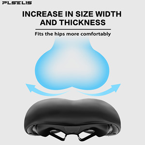 Selle de vélo de route Plselis en éponge épaisse et douce, selle de vélo légère et imperméable, équipement de cyclisme avec un poids de 480 g. - Product Image 6