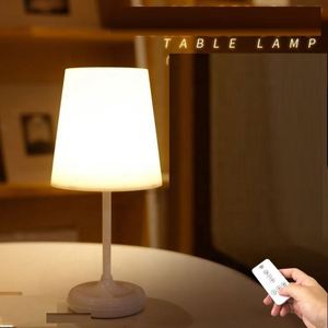 โคมไฟตั้งโต๊ะ LED ไร้สายแบบรีโมทคอนโทรล ดีไซน์เรียบง่าย ประหยัดพลังงาน ใช้แบตเตอรี่ ป้องกันแสงแยงตา ใช้เป็นไฟกลางคืนข้างเตียงได้ - Product Image 4