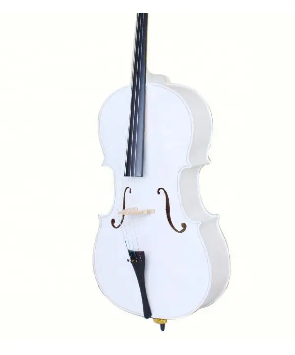 Support Custom factory supply white practicing solid wood cello instrument parts