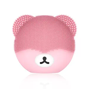 Lovely Bear Electric Facial Cleanser Beauty Care Instrument Mini Waterproof Portable Silicone Soft Deep Pore Facial Cleanser