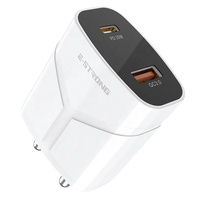 Chargeur mural OEM personnalisé 20W 1C1A, design robuste, sortie puissante, chargeur USB-C