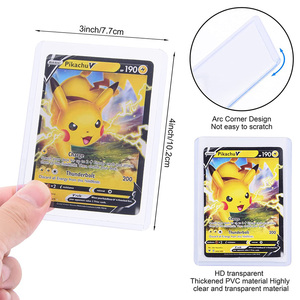 Clear 35PT Toploader Acid-free 3‘×4’ for holding TCG card Pokemond sports card MTG cards Yo-Gi-Oh <b>one</b> <b>piece</b> holder customize - Product Image 3
