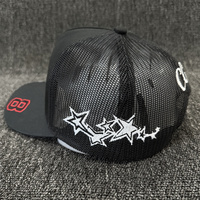 Gorra Trucker de 5 Paneles con Logotipo Bordado Personalizado de Alta Calidad, Sin Cables, Bordado Continuo, Parche Tejido Personalizado, Gorra de Malla
