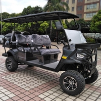 Voiturette de Golf électrique 6 places, voiture de Club châssis bas, plomb acide ou batterie au Lithium, choix de voiture de Golf électrique personnalisée