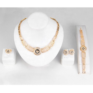 Fabricante de joyas al por mayor, chapado en oro, 2020, personalizado, cabeza de león, conjuntos de joyas africanas, collar - Product Image 2