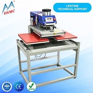 Presse à chaud pneumatique directe usine, machine automatique de transfert de logo, <span class=keywords><strong>imprimante</strong></span> par sublimation pour étiquettes de <span class=keywords><strong>T</strong></span>-shirts - Product Image 1