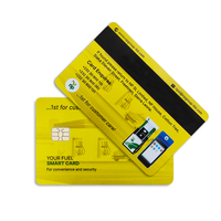Carte RFID intelligente vierge en PVC avec puce Contact IC 4428/4442, étanche, compatible ISO, avec impression de logo personnalisée, pour contrôle d'accès et carte de membre