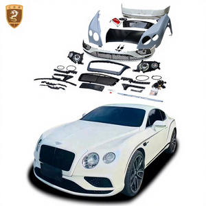 Pour Bentley Continental GT 2004-2012 modèle mise à niveau vers le nouveau 2017 modèle Kit de carrosserie de <span class=keywords><strong>voiture</strong></span> pare-chocs avant gril LED phare garde-boue capot - Product Image 1