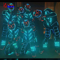 LED-Licht Kostum Attractive Robot Performance Wear pour les filles Taille unique Robe de soutien-gorge pour la scène ou la fête